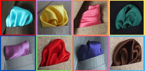 spiffy silk pocket squares.